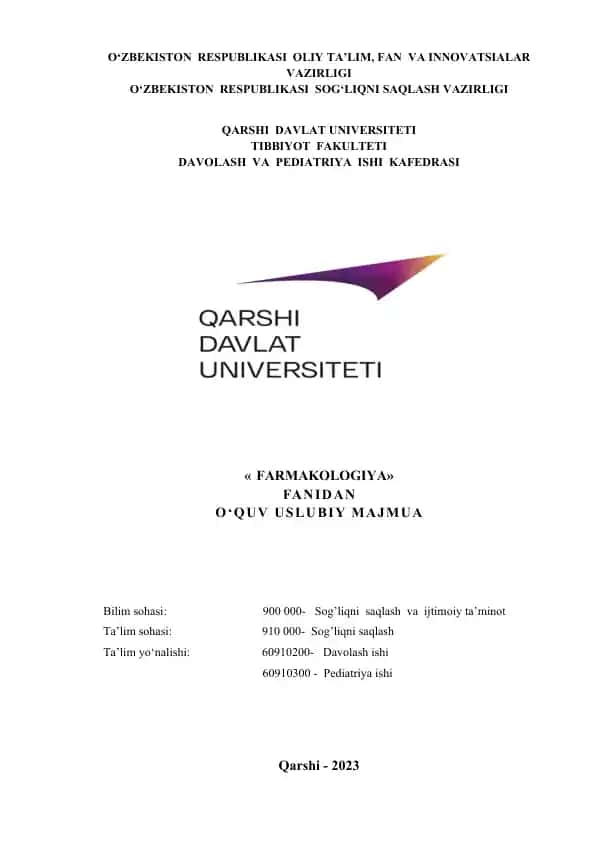 O‘quv uslubiy majmua