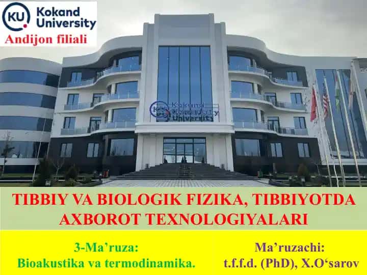 Bioakustika va termodinamika