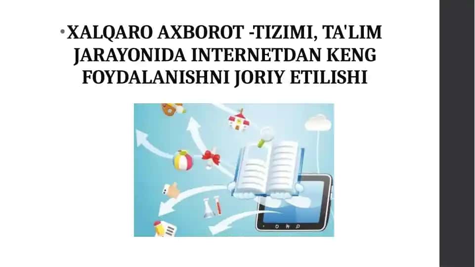 Xalqaro Axborot Tizimi: Ta'limda Internetdan foydalanish