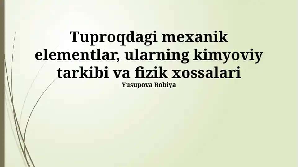 Tuproqning suv o'tkazuvchanligi