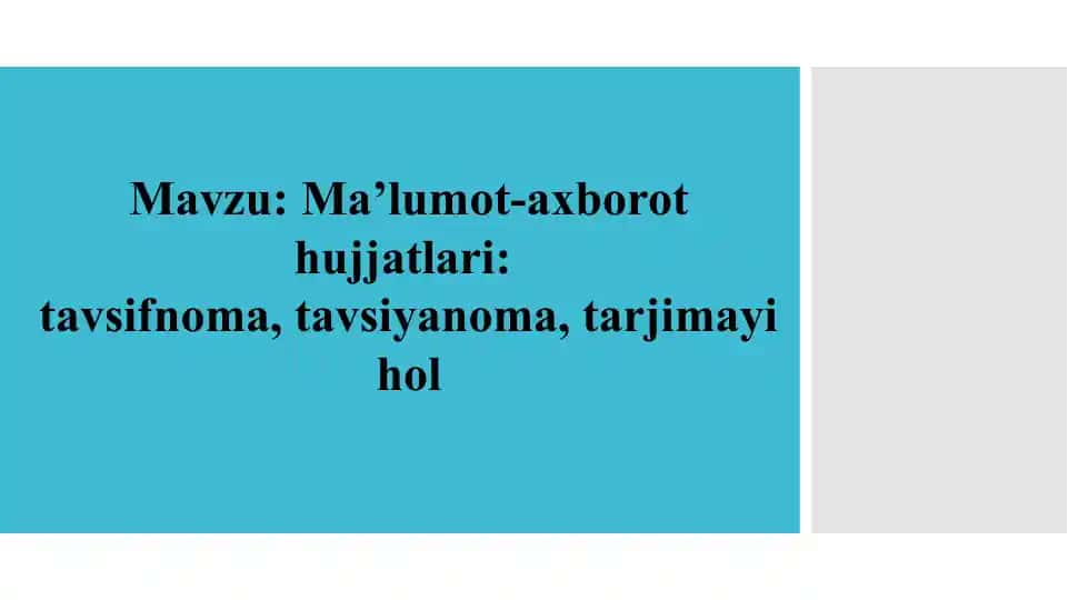 Tavsifnoma