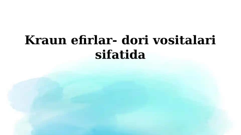 Kraun efirlar