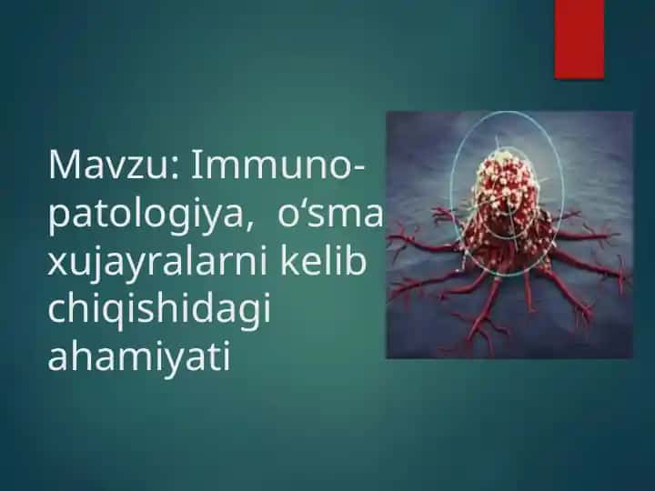 immunopatologiya, o'sma hujayralarining kelib chiqishidagi ahamiyati
