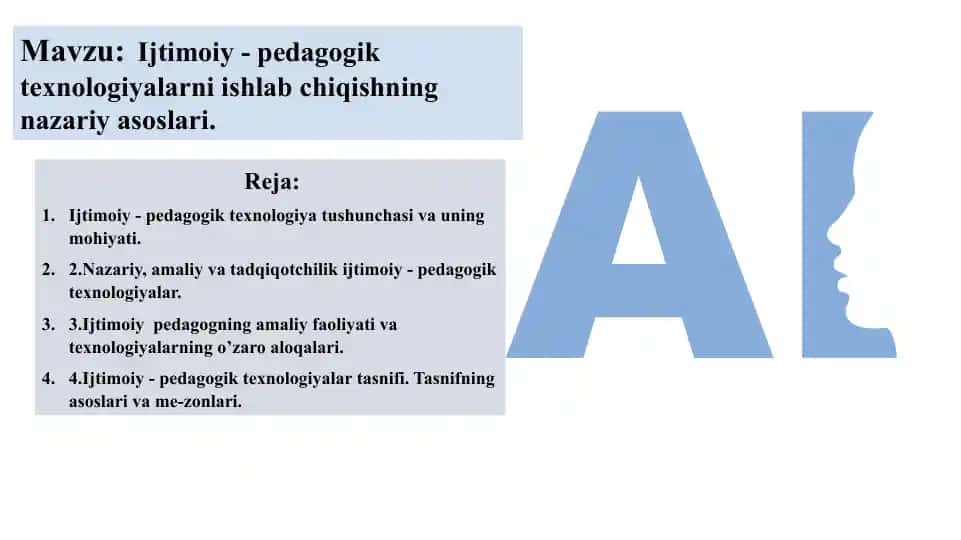 Ijtimoiy-pedagogik texnologiyalar
