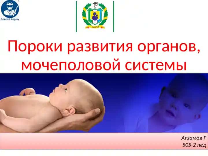 Пороки развития органов мочеполовой системы