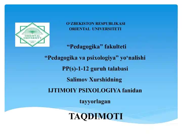 Shaxslararo bir-birini tushunishga taalluqli qonuniyatlar