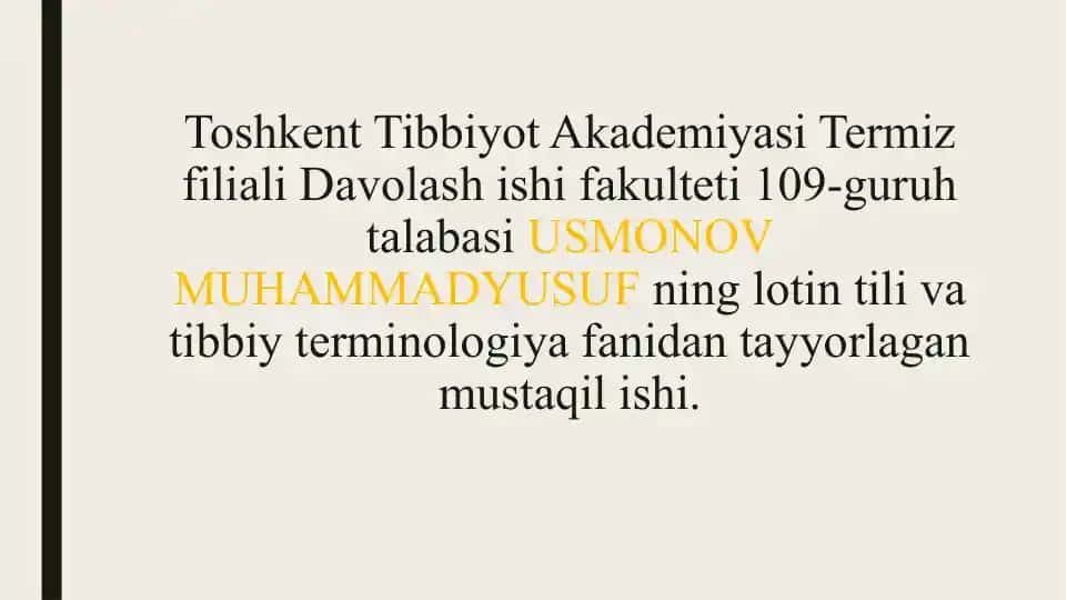 Talabalar Leksikasi