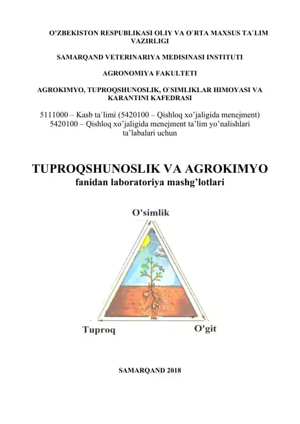 Sabzavot va poliz mahsulotlari tarkibidagi nitrat azot miqdorini aniqlash