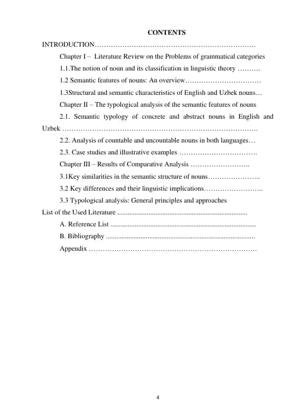 Comparative Analysis of Semantic Features of Nouns in English and Uzbek Languages