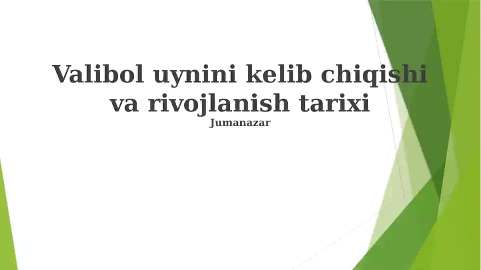 Voleybol tarixi