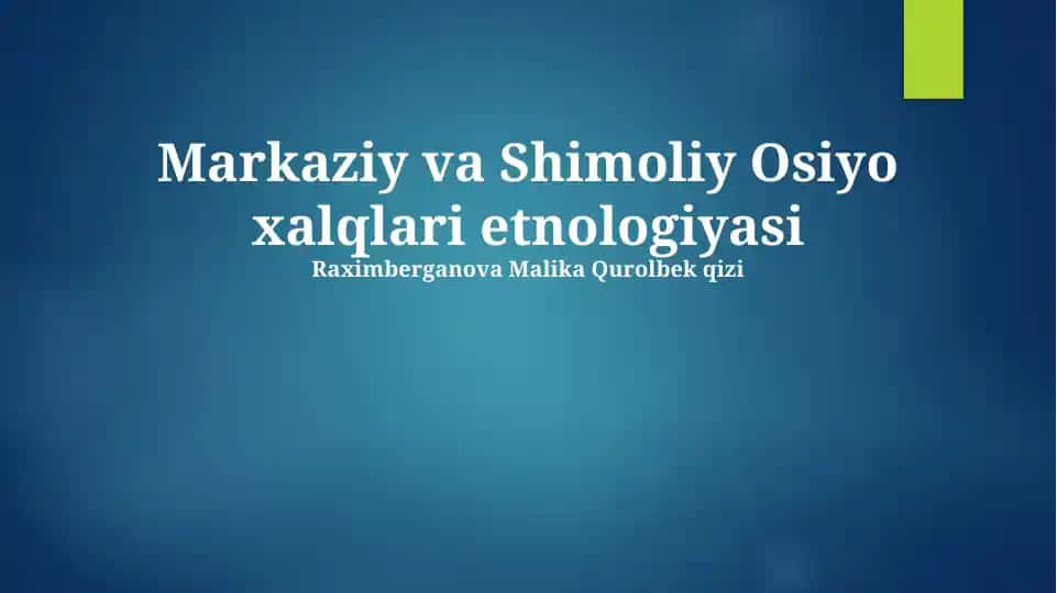 O‘qituvchilar uchun yordamchi material
