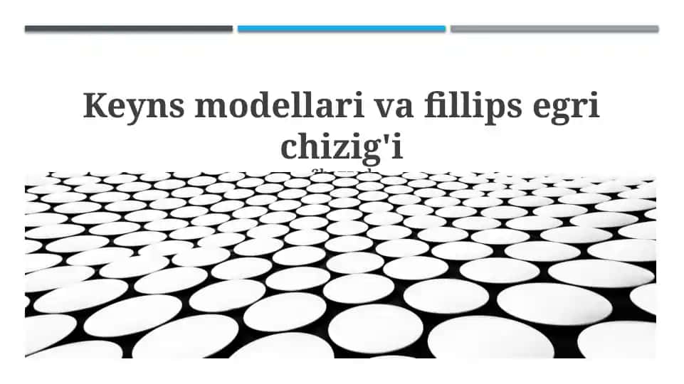 Keyns modellari va Fillips egrisi chizigi