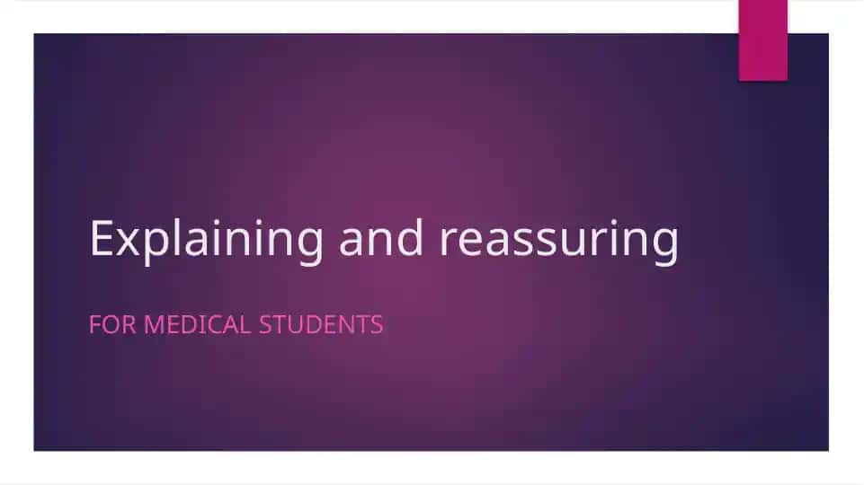 Explaining investigations/procedures with the Present Passive