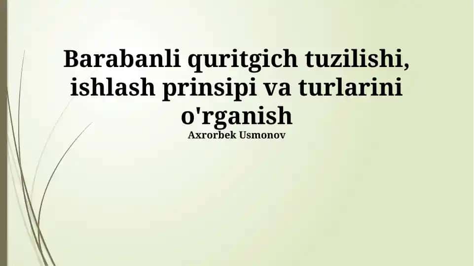 Barabanli quritgich