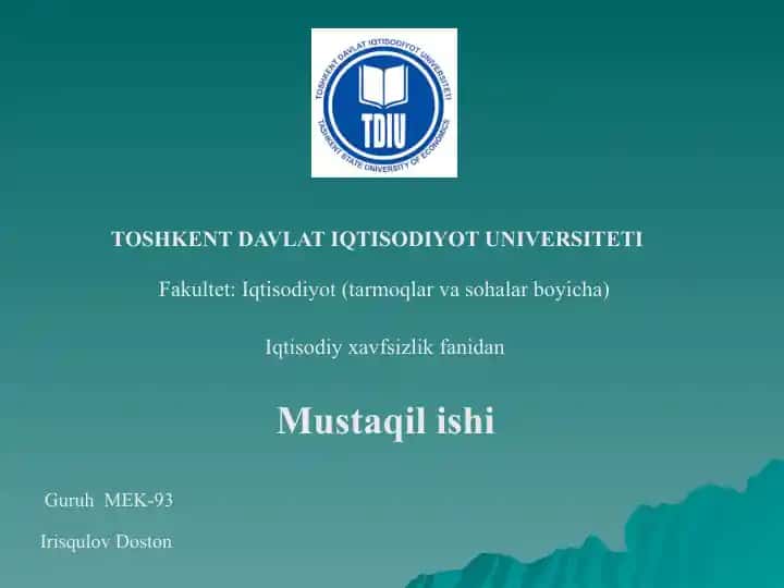 Globallashuv jarayonlarining mamlakatlariqtisodiy xavfsizligi