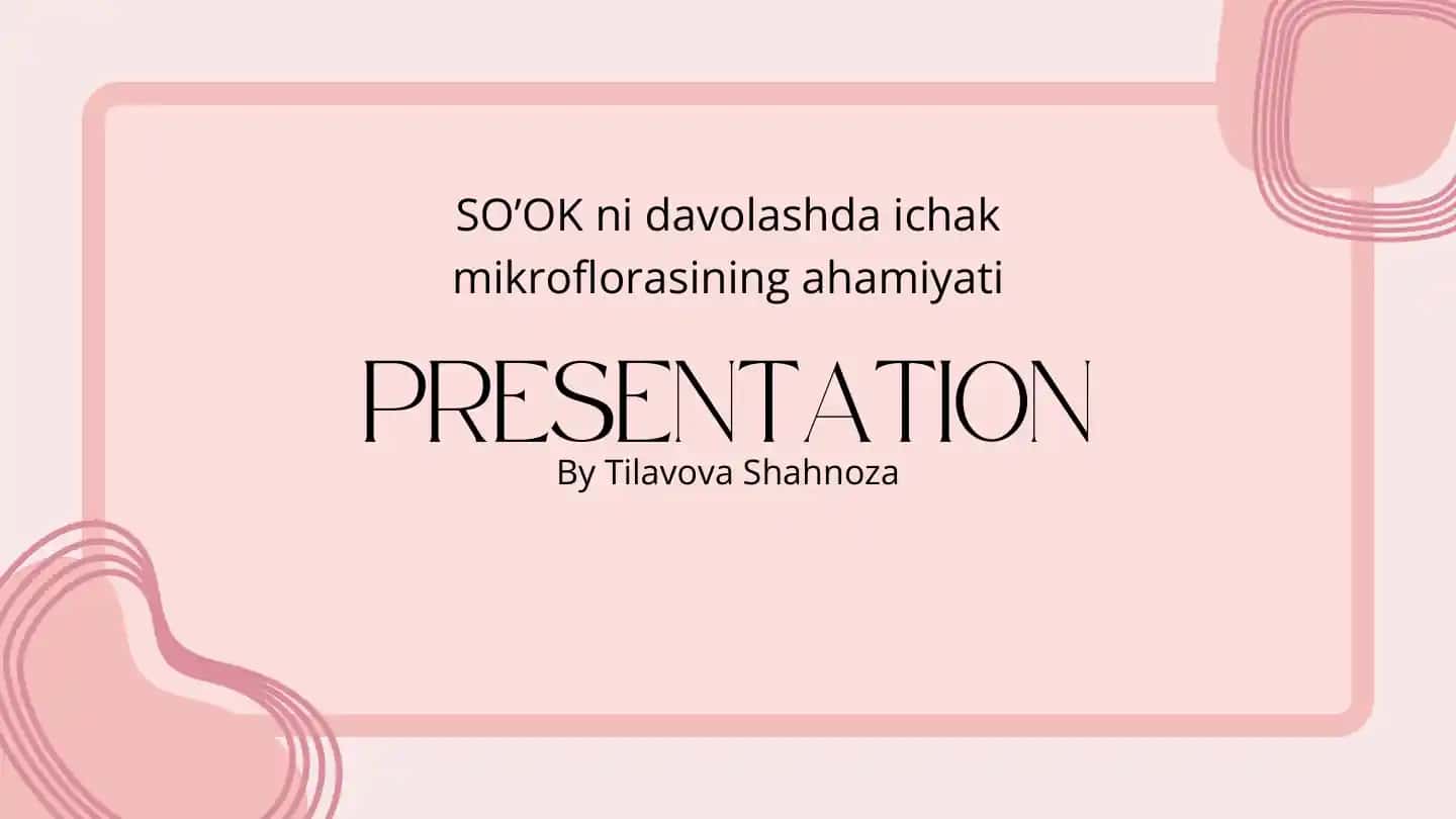 SO’OK ni davolashda ichak mikroflorasining ahamiyati