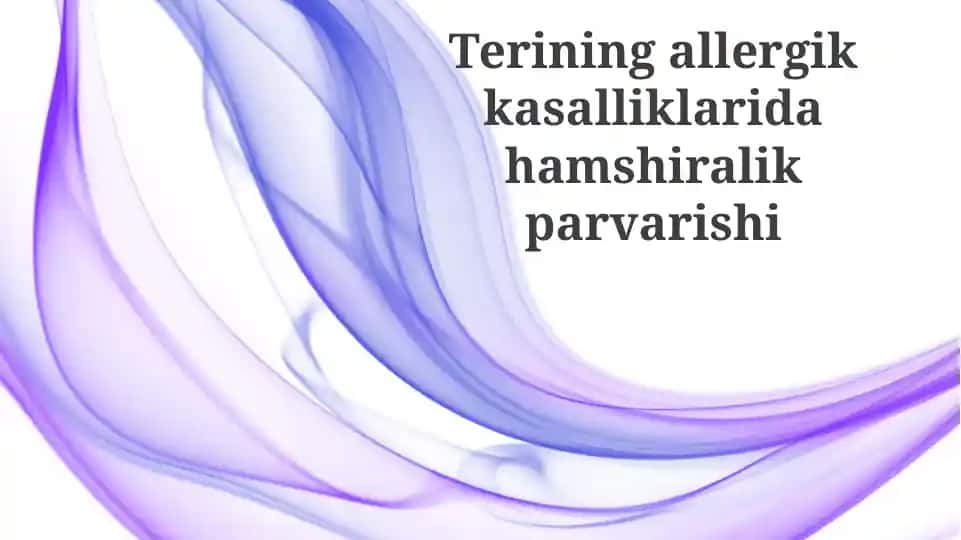 Allergik teri kasalliklari: Asosiy tushunchalar va diagnostika