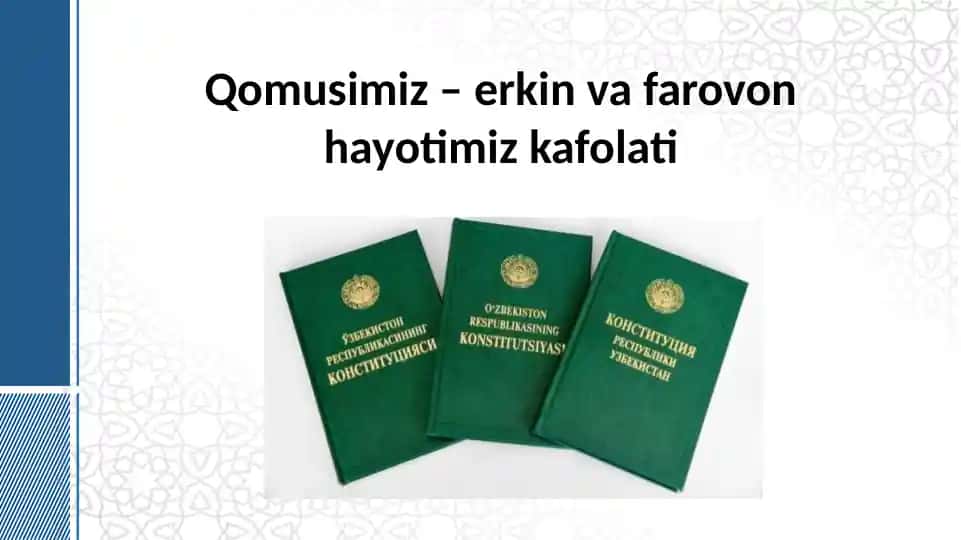 Qomusimiz – Erkin Vafarovon Hayotimiz Kafolati