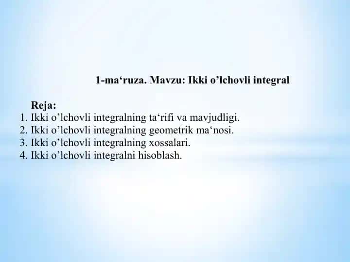 Karrali integralla