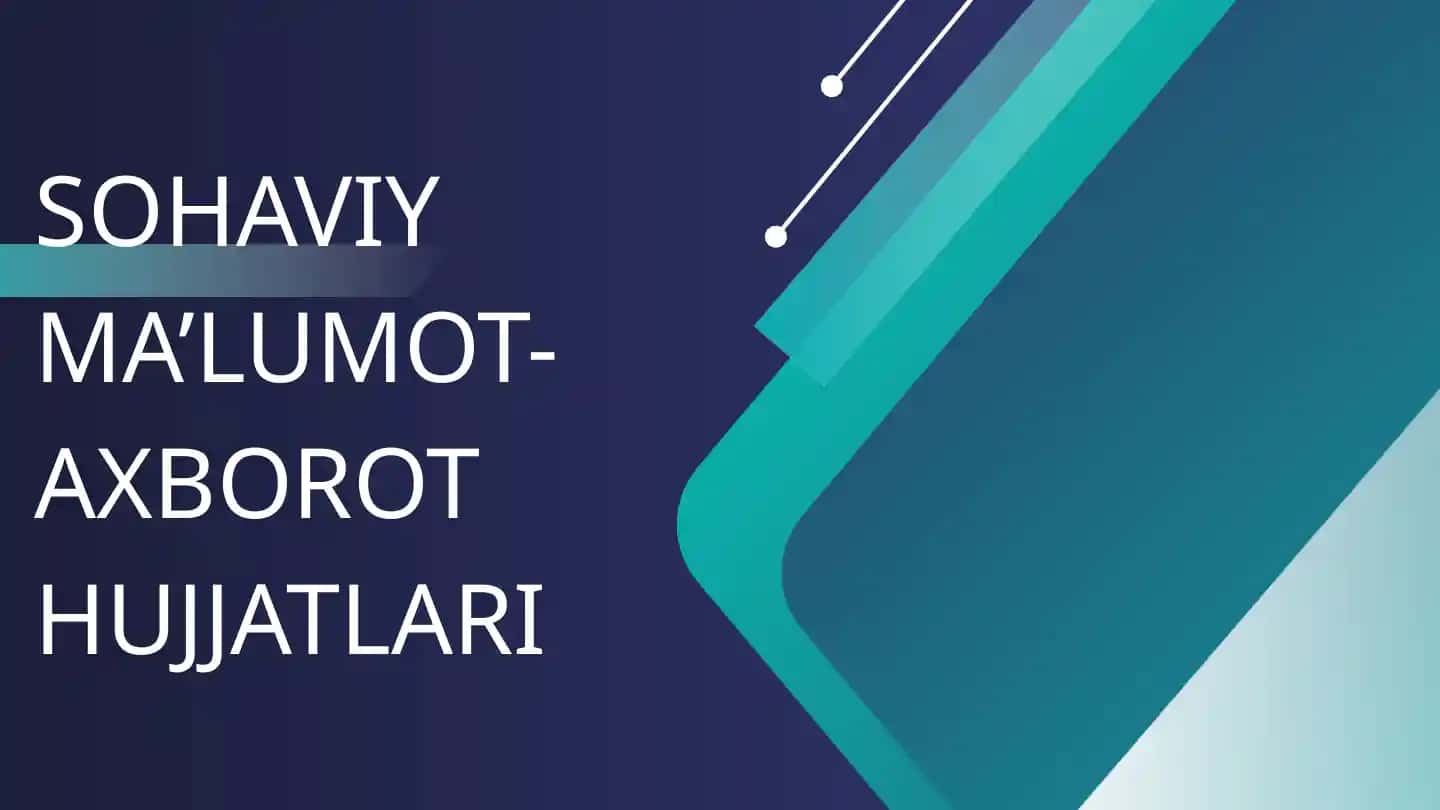 Ma'lumot-axborot hujjatlari