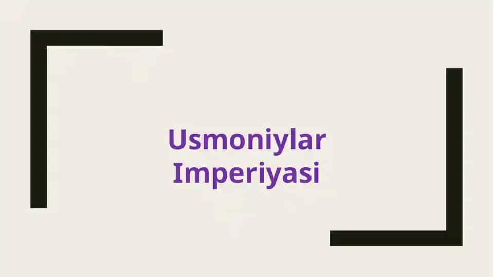 Usmoniylar Imperiyasi