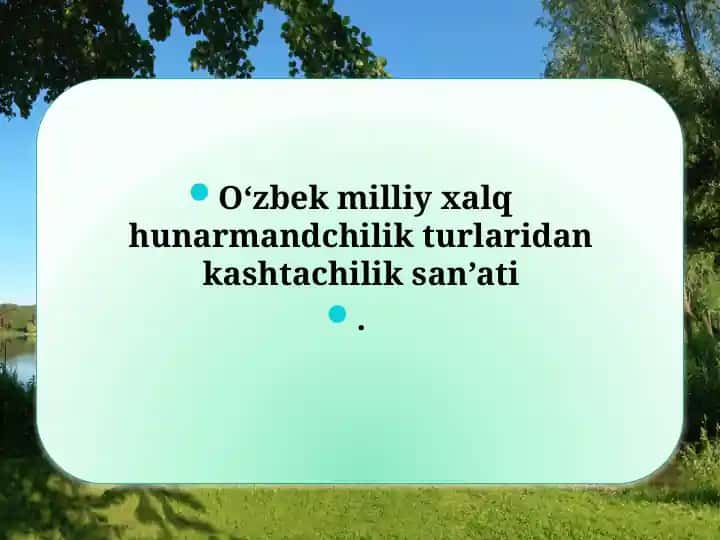Kashtachilik san’ati