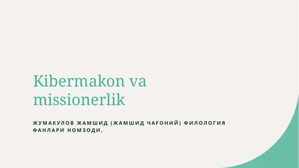 Kibermakon va missionerlik