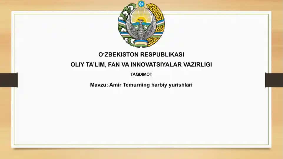 Amir Temurning harbiy yurishlari