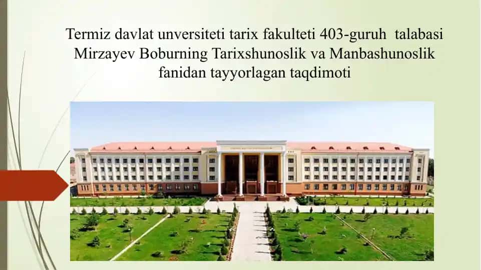 Tarixshunoslik fanining maqsadlari va vazifalari