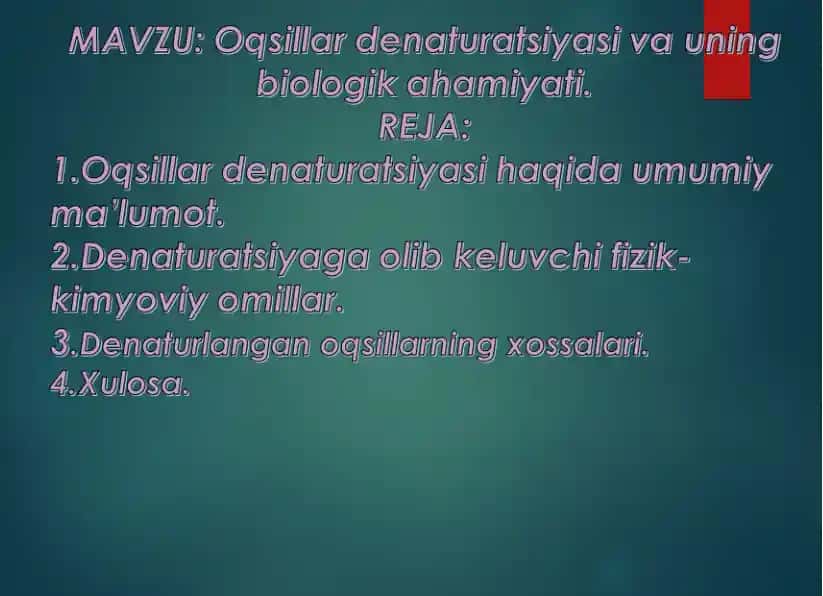 Protein denaturatsiyasi