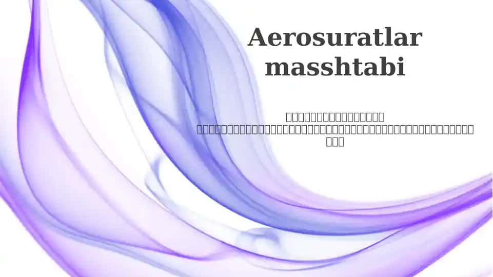 Havodan suratga olish va masshtablash