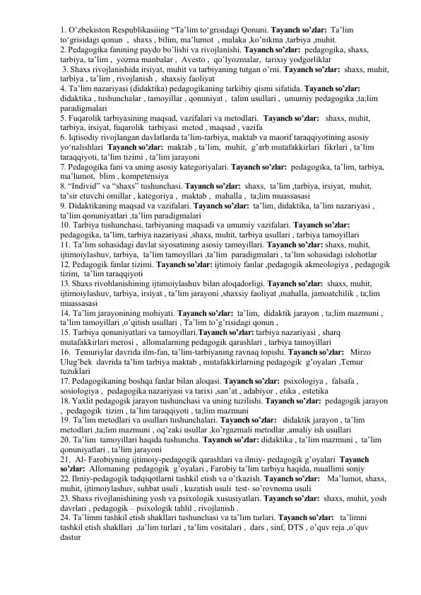 Ta'lim nazariyasi (Didaktika)