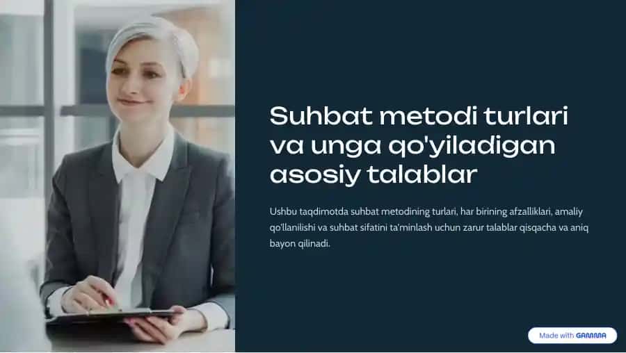 Suhbat Metodlari