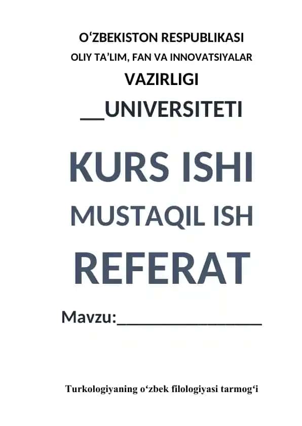 O‘zbek filologiyasi tarmog‘i