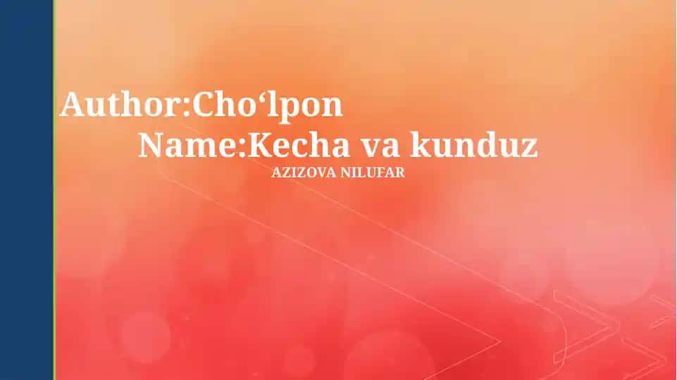 Kecha va kunduz