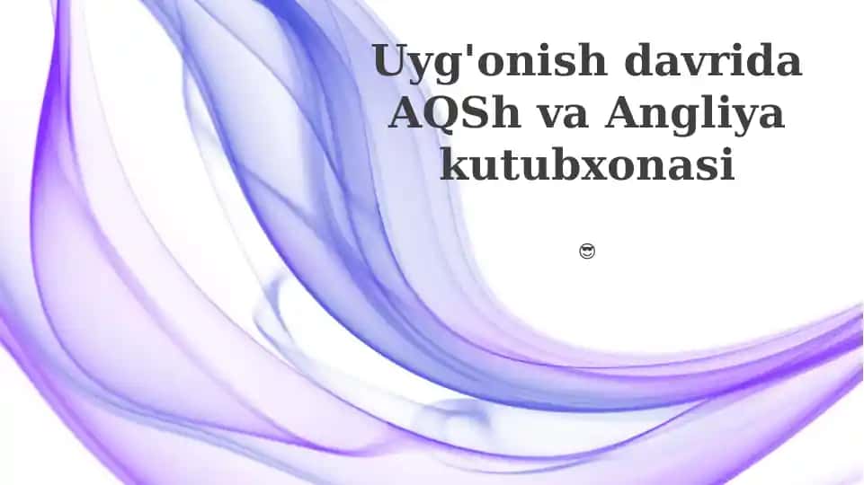 Uyg'onish davrida AQSh va Angliya kutubxonasi