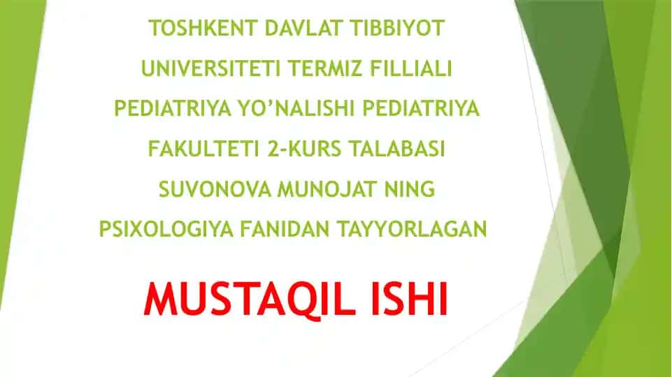Stress va uni bartaraf etish usullari, shaxsdagi nevrotik buzilishlar