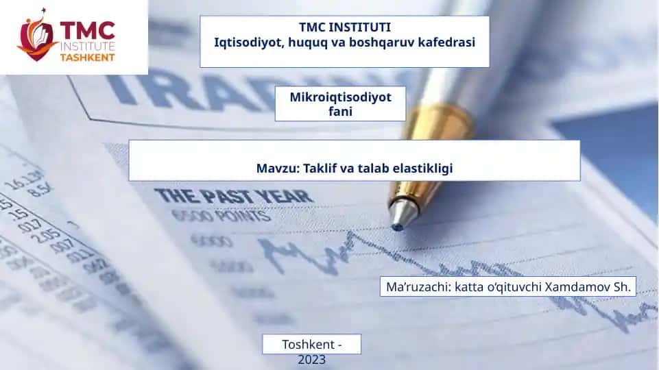 Taklif va talab elastikligi
