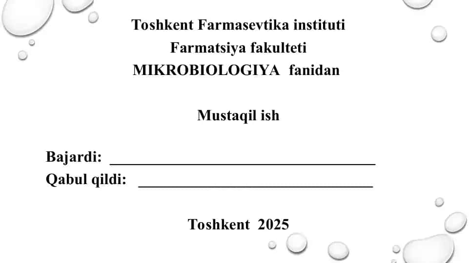 Ozuqa muhitlari va ularning klassifikatsiyasi. Taqdimot 10 bet.