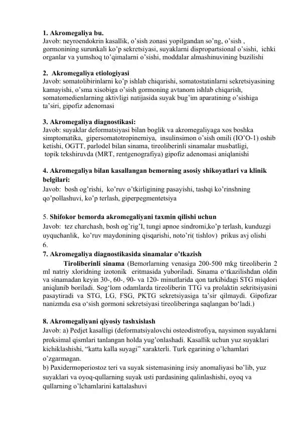 Akromegaliya
