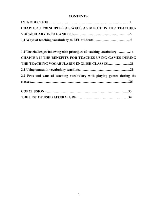 Principles and Methods for Teaching Vocabulary in EFL and ESL