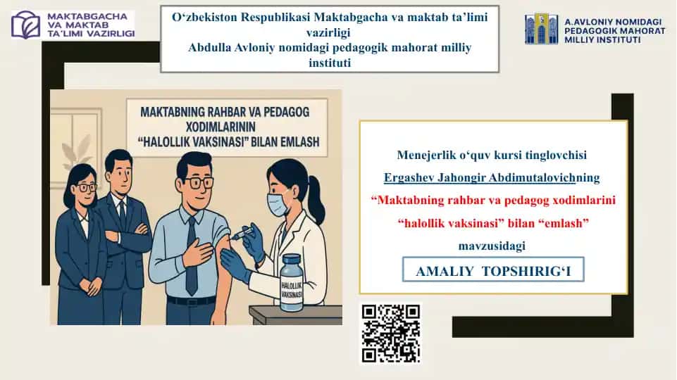 "Halollik Vaksinasi"