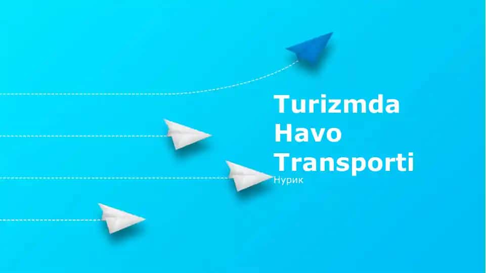 Turizmda Havo Transporti