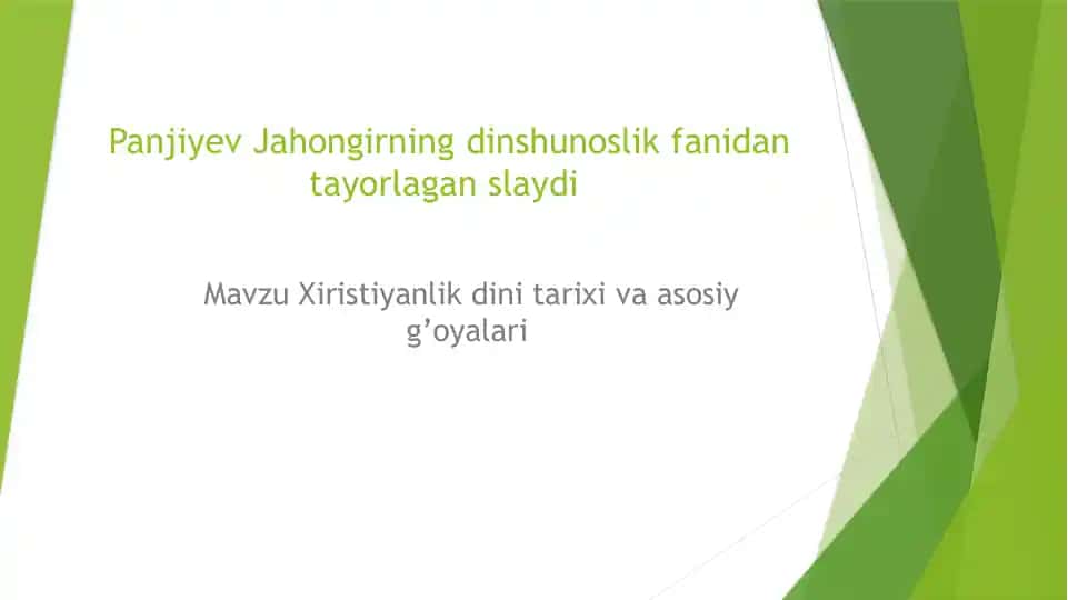 Xristianlik Tarixi