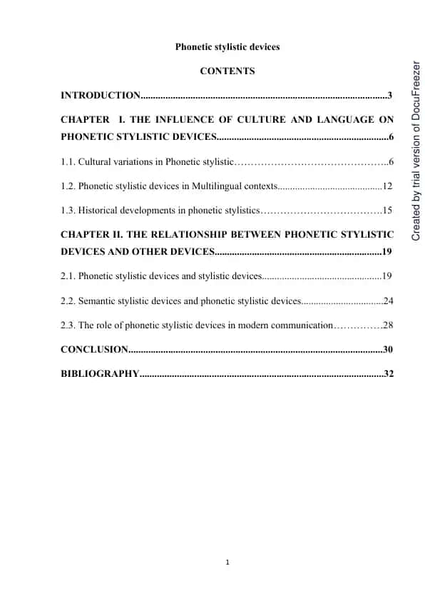 Phonetic stylistic devices