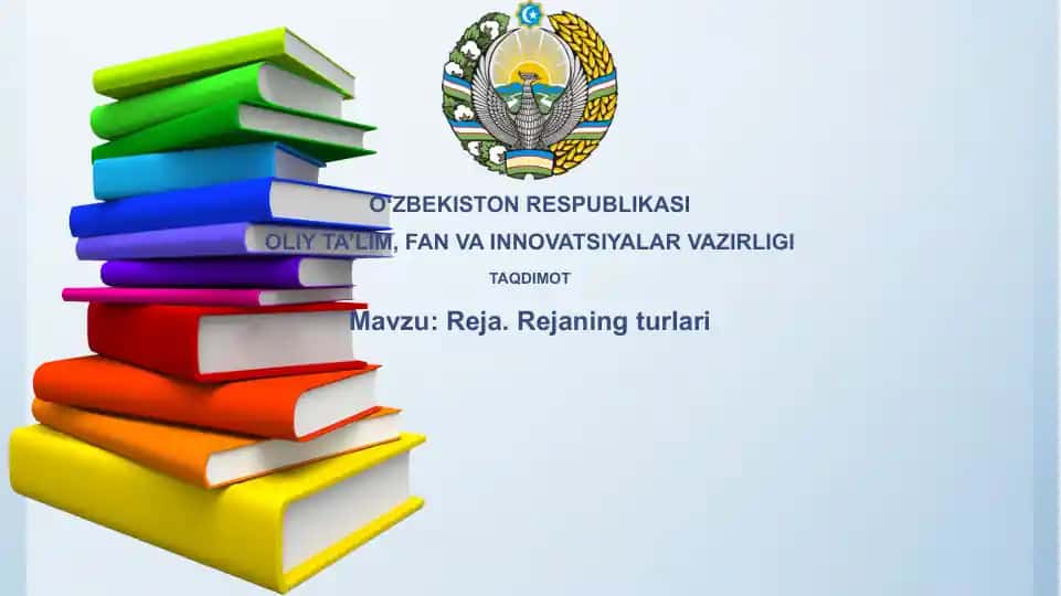 Reja.Rejaningturlari