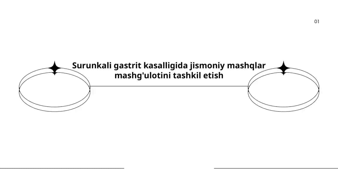 Surunkali gastrit kasalligida jismoniy mashqlar mashg'ulotini tashkil etish