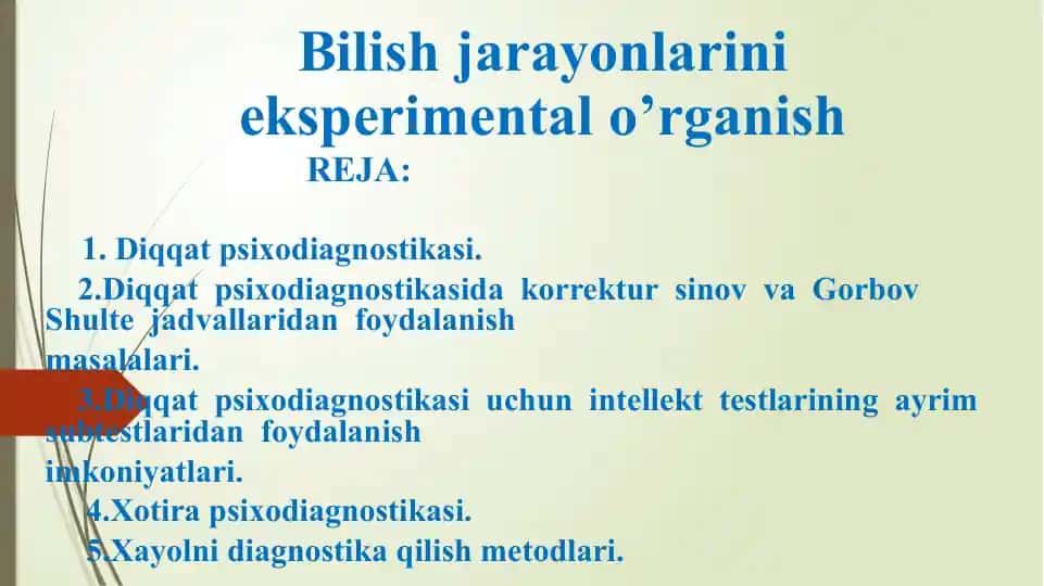Diqqat psixodiagnostikasi
