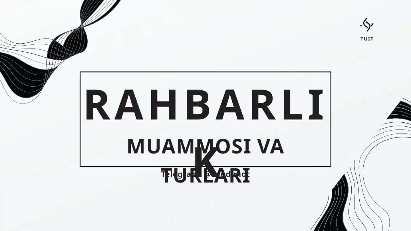 Rahbarlik