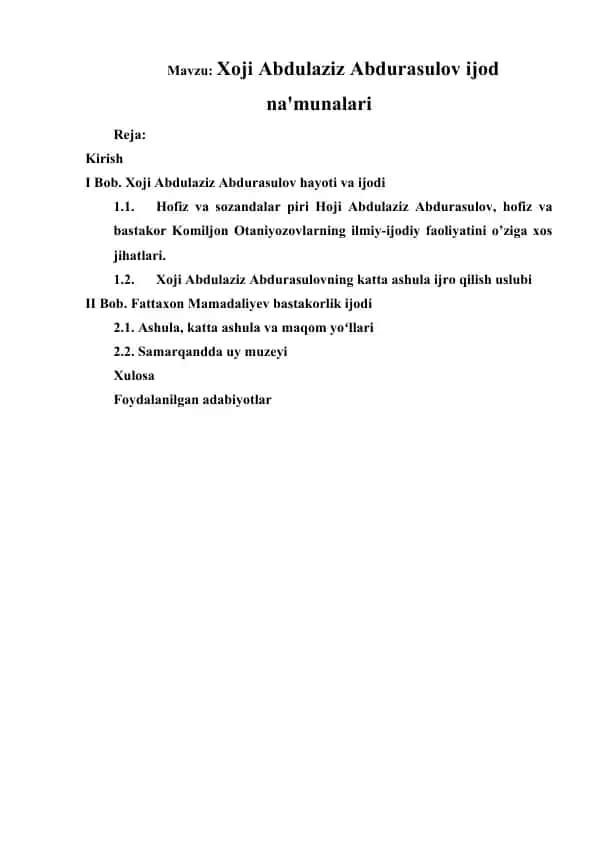 Xoji Abdulaziz Abdurasulov ijod namunalariga bag‘ishlangan taqdimot